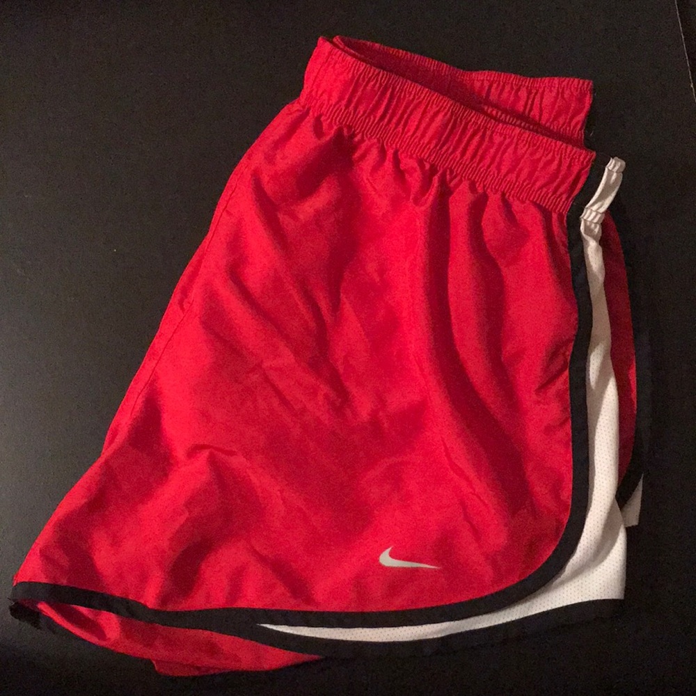 Red NIKE shorts